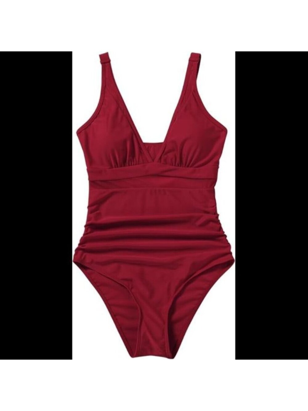 Women's Sexy Mesh Tummy Control Swimsuit Push Up High Waisted Bathing Suit - Picture 5 of 7